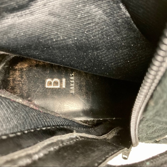 BAKERS Quilted Tall Lace Up Wedge Boots Sz 10 - Picture 12 of 14